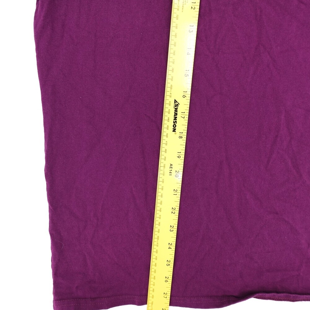 Vintage Champion Shirt Adult Medium Purple Cursive Logo T-Shirt 90s - Picture 6 of 9